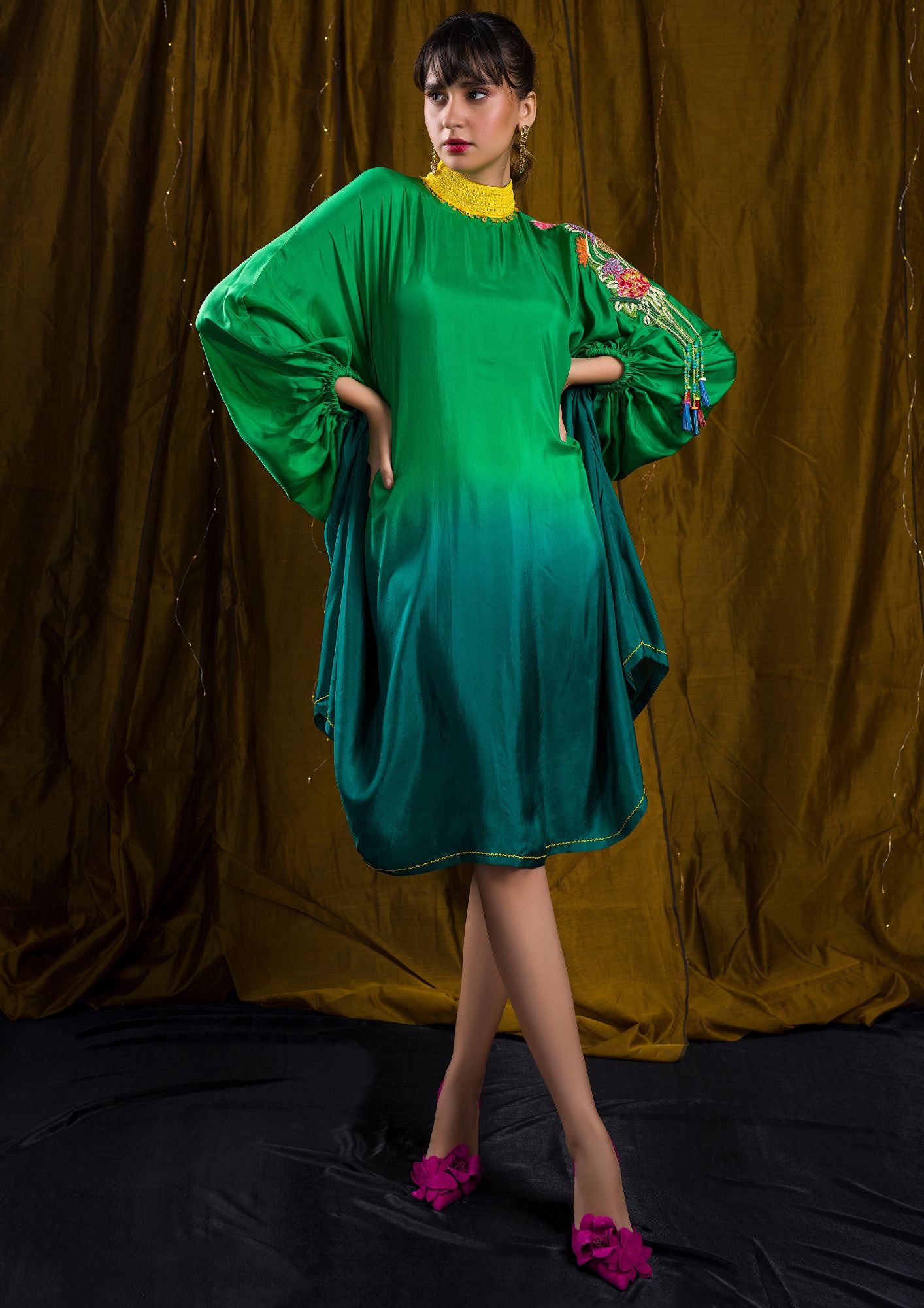 MOSS KAFTAN DRESS