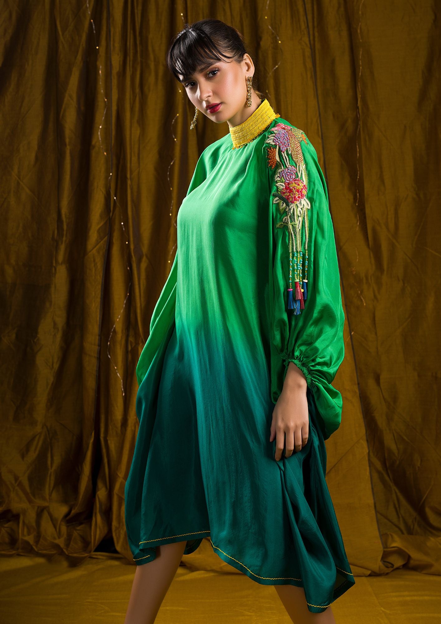 MOSS KAFTAN DRESS